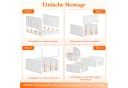 Lifewit Aufbewahrungsbox Organizer Weiß Faltbar Bild 5