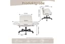 CANMOV Ergonomischer Bürostuhl Beige 360° drehbar Bild 3