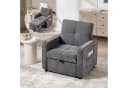 Bonzy Home Schlafsofa Einzelsofa Beige mit Bettfunktion Bild 2