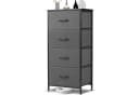 SURFOU Sideboard Kommode mit 4 Schubladen Grau Bild 2