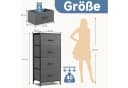 SURFOU Sideboard Kommode mit 4 Schubladen Grau Bild 3