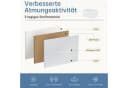 SURFOU Sideboard Kommode 4 Schubladen Weiß Stahlrahmen Bild 5