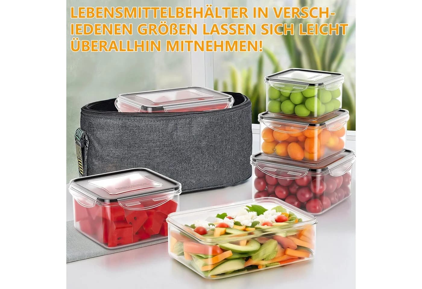 SURFOU Frischhaltedose 34er Set mit Deckel Vorratsdosen - Bild 3