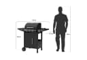 Royal Gourmet Gasgrill 3+1 Brenner Schwarz mit Rollen Bild 5