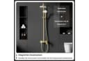 Oihpaw Duschsystem Duscharmatur mit Einhebelmischer, Höhenverstellbare Duschsäule, 3 Strahlart(en), 20 cm ABS Regendusche & Handbrause mit 3 Modi Gold Bild 3