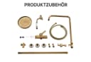 Oihpaw Duschsystem Messing Gold Kopf- und Handbrause Bild 1