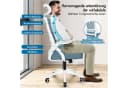 ALFORDSON Bürostuhl S-Kurven-Design Blau Bild 4
