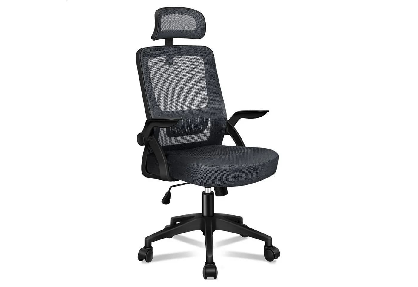 ALFORDSON Bürostuhl S-Kurven-Design 360° drehbar Grau - Bild 2