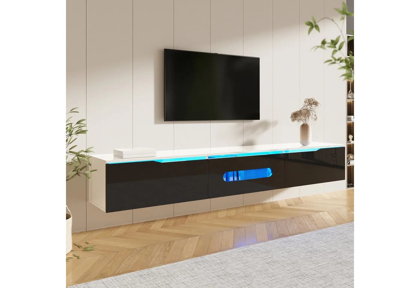 Ulife Lowboard TV-Schrank 180 cm mit LED-Beleuchtung - Bild 5