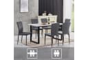 JYMTOM Esszimmerstuhl Samt Metallgestell 6er-Set Grau Bild 3