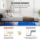 MSMASK Metallbett Schwebebett Bettgestell LED-Beleuchtung 120x200cm Bild 4