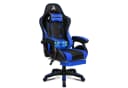 ALFORDSON Gaming-Stuhl mit Massage PU-Leder Blau/Schwarz Bild 2