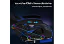 ALFORDSON Gaming-Stuhl mit Massage PU-Leder Blau/Schwarz Bild 3