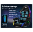 ALFORDSON Gaming-Stuhl 12 RGB LED-Farben Fernbedienung Schwarz Bild 3