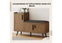 SeedWave Schuhschrank mit Sitzbank Braun Leinen Bild 1