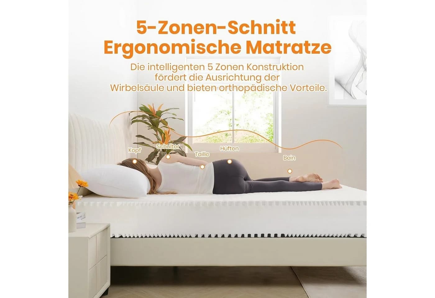Good Nite Kaltschaummatratze 18 cm H2/H3 Atmungsaktiver Bezug