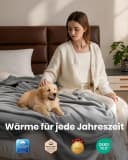 Good Nite Kuscheldecke Grau Flanell Weich Warm Maschinenwaschbar Bild 4