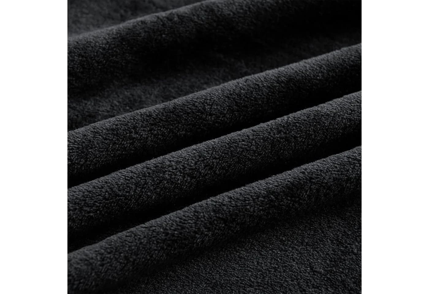 Good Nite Kuscheldecke Flauschig Schwarz Flanell - Bild 4