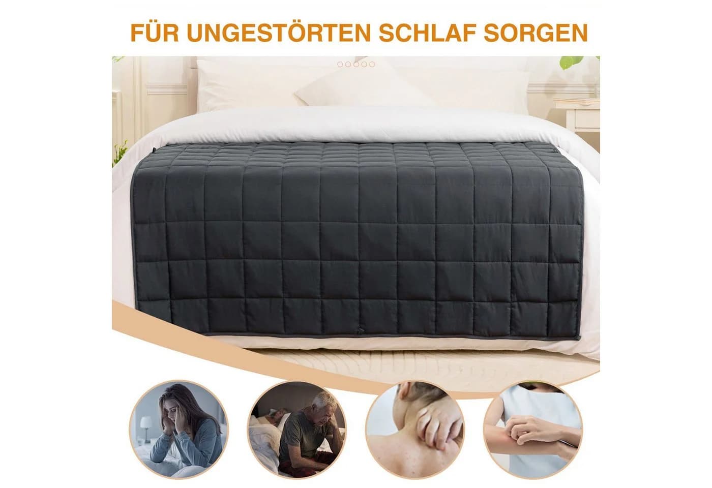 Good Nite Gewichtsdecke Grau 4/6/8 kg - Bild 5