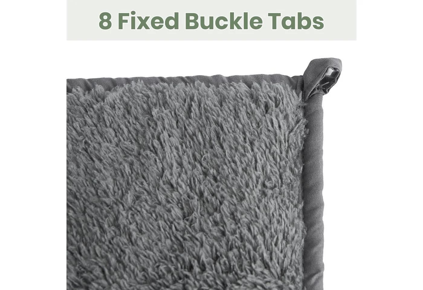 Good Nite Gewichtsdecke 6KG Grau Fleece Therapiedecke - Bild 3