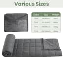 Good Nite Gewichtsdecke 6KG Grau Fleece Therapiedecke Bild 5