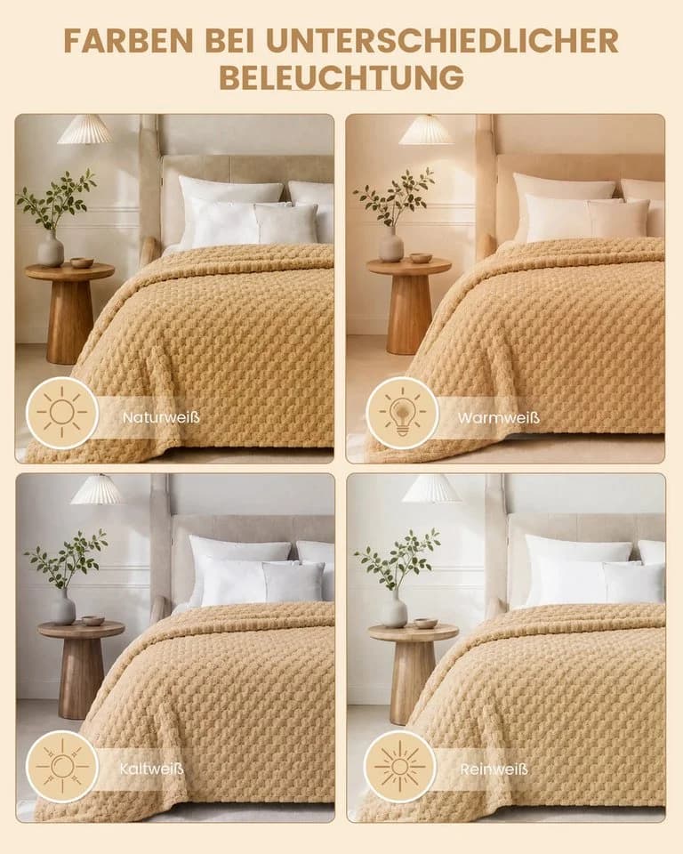 Kuschelige Wohndecke aus Polyester-Fleece - Bild 3