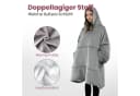 Good Nite Tragbare Decke mit Ärmeln Sherpa Grau Bild 3