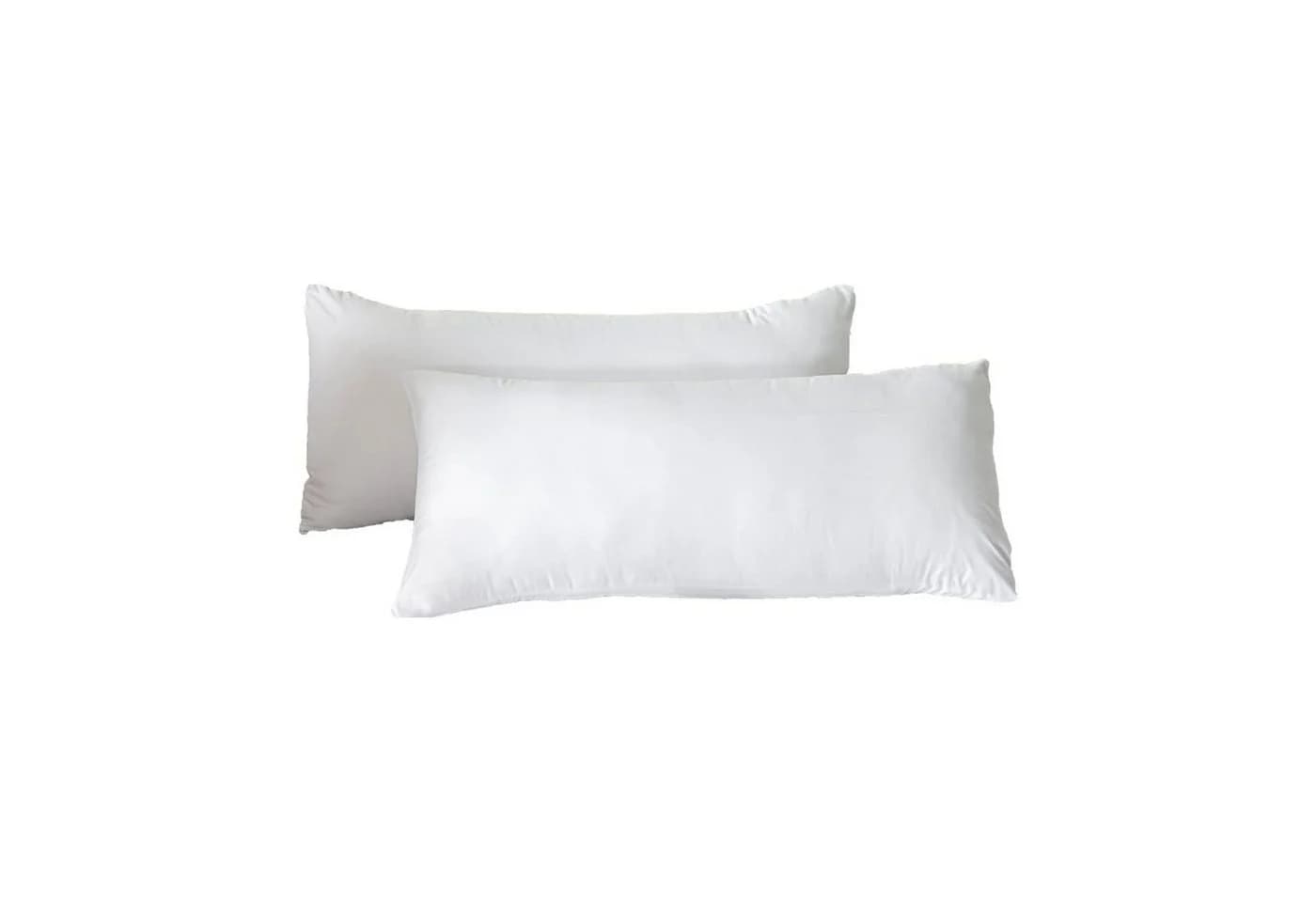 KONO Kissenbezüge 2er Set Weiß Mikrofaser 40x80cm - Bild 2