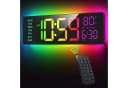 EASYERA Wanduhr 16,5 Zoll RGB Digitale Wanduhr Extra großes LED-Display mit Bluetooth Bild 2