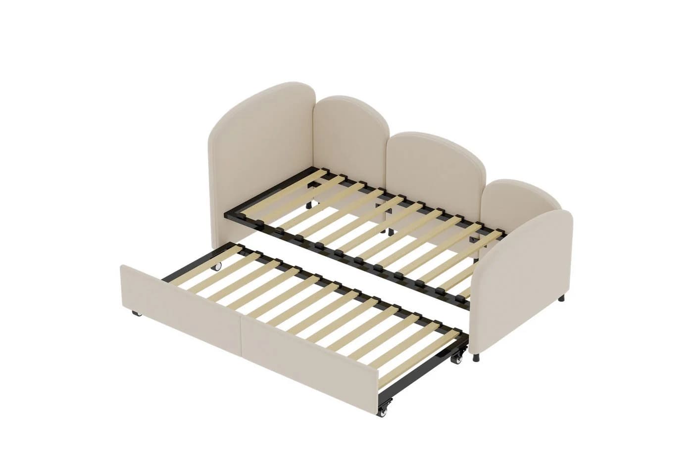LVHOM Polsterliege 90x200cm Tagesbett mit Ausziehbett Stauraum Samt
