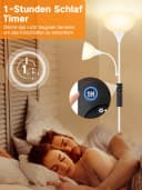 OUTON LED Stehlampe mit Fernbedienung, dimmbar, 2-in-1 Design, weiß Bild 4