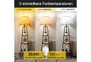 OUTON LED Stehlampe mit 3 Ablagen und Fernbedienung, 3 Farbtemperaturen, 9W, 154 cm, Schwarz Bild 1