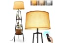 OUTON LED Stehlampe mit 3 Ablagen und Fernbedienung, 3 Farbtemperaturen, 9W, 154 cm, Schwarz Bild 2