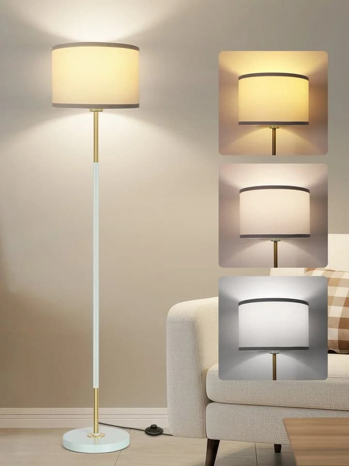 OUTON Design Stehlampe mit Fußschalter und LED