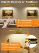 OUTON LED-Bilderleuchte 2er-Set Gold 270° verstellbar & Akku Bild 4