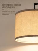 OUTON LED Bogen-Stehleuchte Schwarz Dimmbar Fernbedienung Bild 3