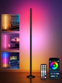 OUTON LED Stehlampe RGBCW Schwarz 168LEDs Musik-Sync App Fernbedienung Timer Bild 2