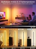 OUTON LED Stehlampe RGBCW Schwarz 168LEDs Musik-Sync App Fernbedienung Timer Bild 3