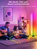 OUTON LED Stehlampe RGBCW Schwarz 168LEDs Musik-Sync App Fernbedienung Timer Bild 4