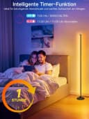 OUTON LED Stehlampe RGBCW Schwarz 168LEDs Musik-Sync App Fernbedienung Timer Bild 5