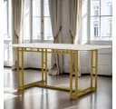 Luxuriöser Moderner Esstisch aus Metall und MDF Bild 5