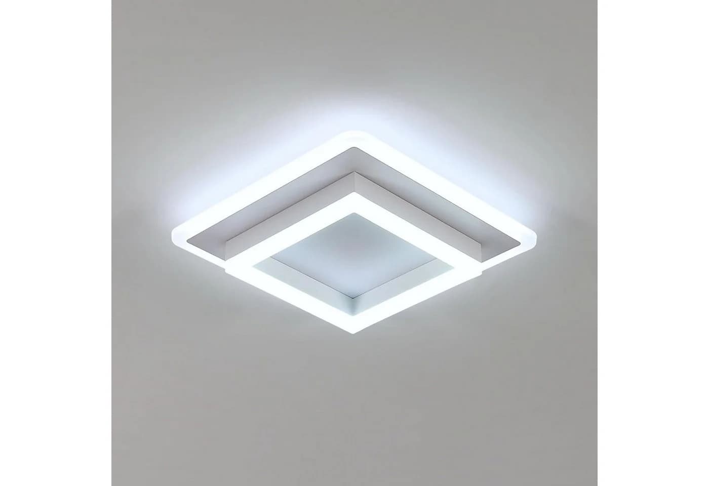 Riserva Quadratische LED Deckenleuchte Weiß 30cm 30W 6500K Acryl - Bild 2
