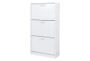 Mondeer Schuhschrank 3 Klappen 2 Schuhablagen 63 x 120 x 24 cm Bild 2