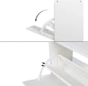 Mondeer Schuhschrank 3 Klappen 2 Schuhablagen 63 x 120 x 24 cm Bild 3