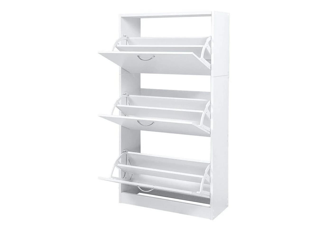 Mondeer Schuhschrank 3 Klappen 2 Schuhablagen 63 x 120 x 24 cm - Bild 4