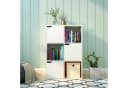 Mondeer Bücherregal Aufbewahrungsregal 6 Fächer Weiß Holz Bild 1