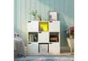 Mondeer Bücherregal Bücherschrank 9 Fächer mit 5 Türen Modern Bild 1