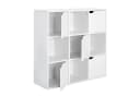Mondeer Bücherregal Bücherschrank 9 Fächer mit 5 Türen Modern Bild 4