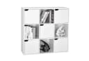 Mondeer Bücherregal Bücherschrank 9 Fächer mit 5 Türen Modern Bild 5