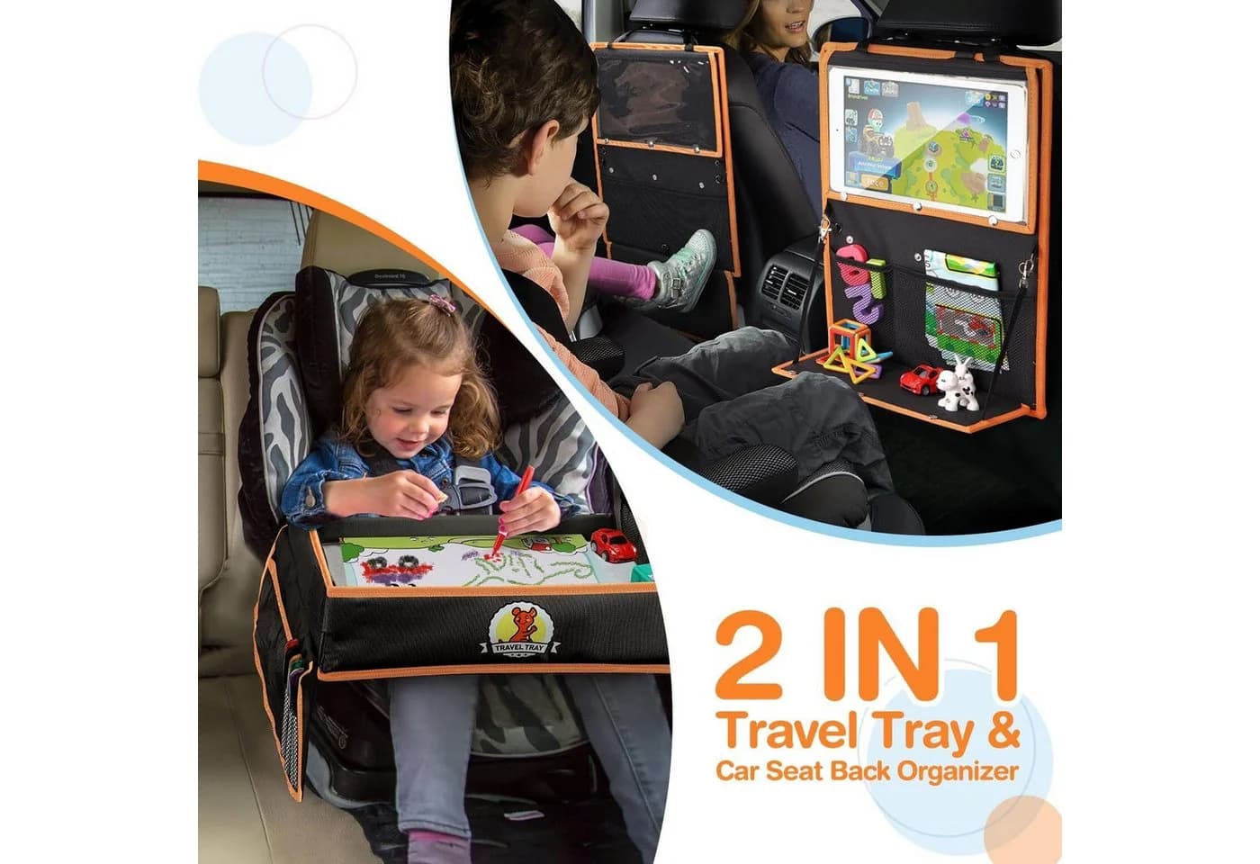 POPOLIC Spieltisch Doppelfunktion Kinder Reisetisch mit Transparenter Zeichnungsfilm